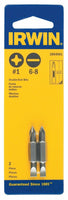 Irwin Tools 3054001 Double End Bit 1P/6-8 SL, Fastener Drive, 2 Piece