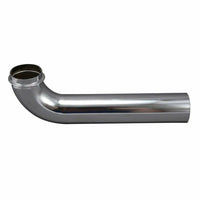 Tube with Flange, 1-1/4 in, 7 in L, 22 Ga Wall Thickness, Chrome Plated, Brass