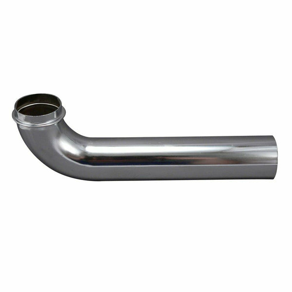 Tube with Flange, 1-1/4 in, 7 in L, 22 Ga Wall Thickness, Chrome Plated, Brass