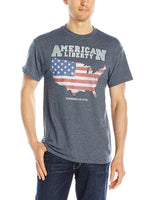 Freeze Men's American Liberty Founded in 1776 T-Shirt, Dark Heather, Small
