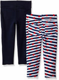 Limited Too Girls' 2 Pack French Terry Legging, KW02-Multi, 10/12