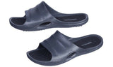 J. Fiallo Men's Slide Beach Sandals, Navy, 10