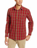 Dockers Men's Long Sleeve Chambray Shirt, Pomegranate, XL
