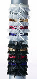 Jamie Lynn Liza Sequined Garter, Red and Black
