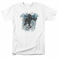 Trevco Men's Batman Arkham Knight Hq Sketch Adult T-Shirt White Med