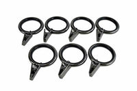 Versailles Home Fashions UR02-92 Silent Glide Nylon lined Clip Ring Set of 7