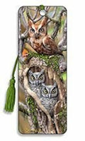 Artgame - 3d Bookmark - Owls