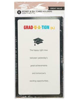 AMERICAN GREETINGS MONEY HOLDER GRADUATION CARD WITH FOIL, 6-COUNT