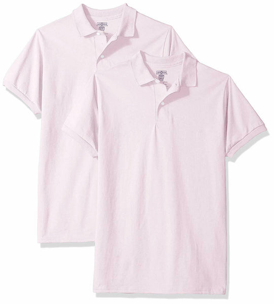 Jerzees Big Boys' Spotshield Youth Jersey Sport Shirt (2-Pack), Classic Pink, L