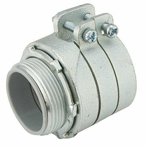 Hubbell-Raco 3304-8 Insulated Squeeze Flex Mall Connector, 1-Inch Trade Size
