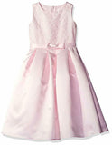 Lavender Flower Girl Dress W/org Emb Bodice and Satin Box PLT Skirt Size 14