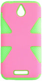 HR Wireless HTC Desire 510 Dynamic Slim Hybrid Cover Hot Pink/Neon Green