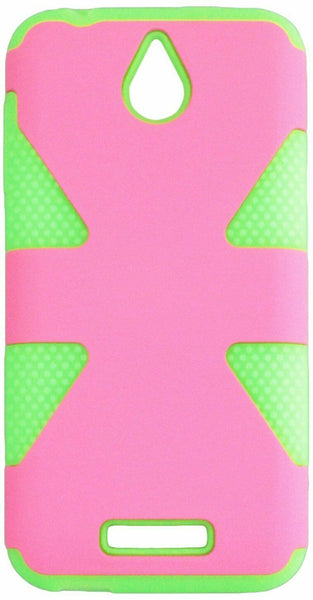 HR Wireless HTC Desire 510 Dynamic Slim Hybrid Cover Hot Pink/Neon Green