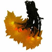 Battery Operated Autumn Leaf Cap Twinkle Light String, 3.5-Feet