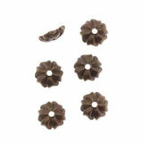 Vintaj BC0005R-01 6-Piece Pinwheel Bead Cap, 7.5mm