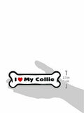 Imagine This Bone Car Magnet, I Love My Collie, 2-Inch by 7-Inch
