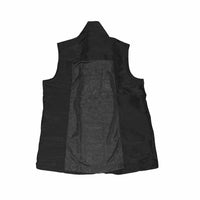 A Size Above Big & Tall Vented Mesh Back Barber Vest, Black, 1X