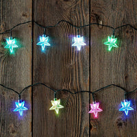 Battery Operated Star Color Changining Light String, Multi-Color, 3.5-Feet
