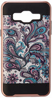 Asmyna Cell Phone Case for Samsung On5 - Purple European Flowers
