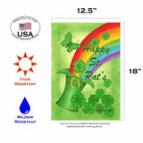 Toland Home Garden Saint Patrick's Rainbow 12.5 x 18 Inch Garden Flag