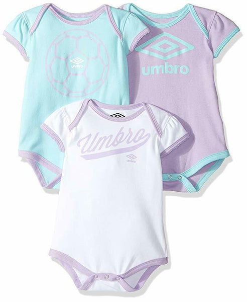 Umbro Girls Fangirl 3 Pack Creeper Size 18M