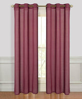 Dainty Home Textured Grommet Window Panel Pair, Burgundy, 76-Inch by 84-Inch