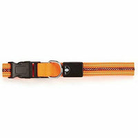 Casual Canine Fluorescent LED Collar, 14 to 20-Inch, Orange
