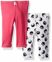 Flapdoodles 2 Pack Girls Printed and Solid Legging 6X