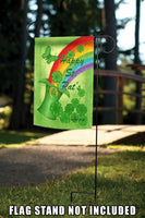 Toland Home Garden Saint Patrick's Rainbow 12.5 x 18 Inch Garden Flag