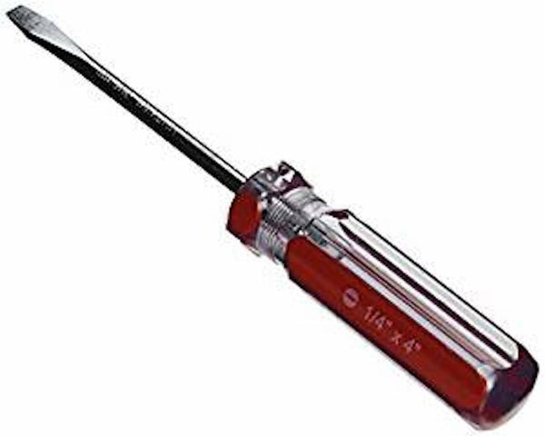 TOOLBASIX SD-02 Slotted Screwdriver, 3/16-Inch x 4-Inch