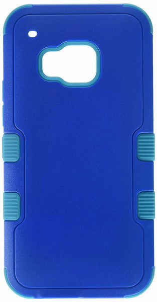Asmyna HTC One M9 TUFF Hybrid Phone Cover Natural Dark Blue/Tropical Teal