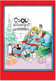 Accountant Underwear - Superhero Merry Christmas Greeting Card