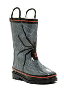 Western Chief Spider Web Crawl Round Toe Synthetic Rain Boot Size 6 Toddler